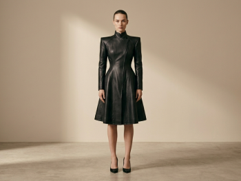 Osmèra  Sculpted Calfskin Coat (Private Collection)