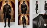 STRUCTURED LEATHER ROBE10