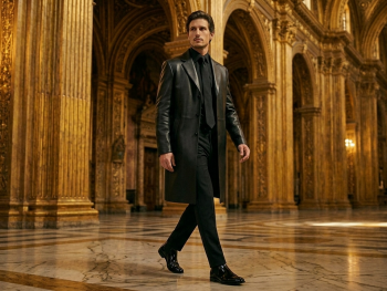 Dalmoro  Structured Noir Coat (Private Collection)