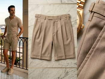 AUREO SAND Short  Cachemire